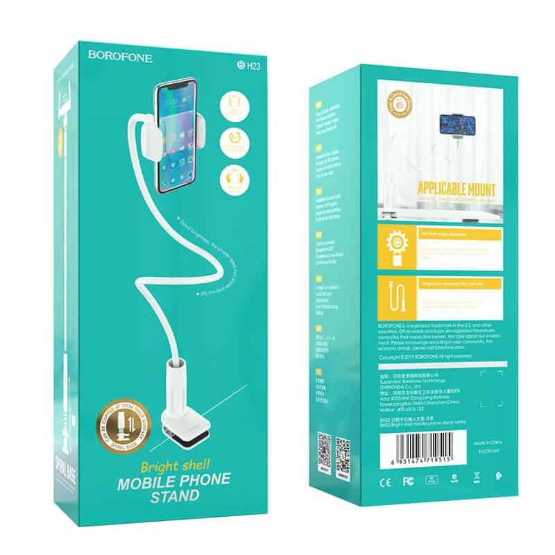 Borofone BH23 Bright Shell Desktop Mobile Phone Stand For 4.5 to 6.9 inch Borofone BH23 Bright Shell Desktop Mobile Phone Stand For 4.5 to 6.9 inch